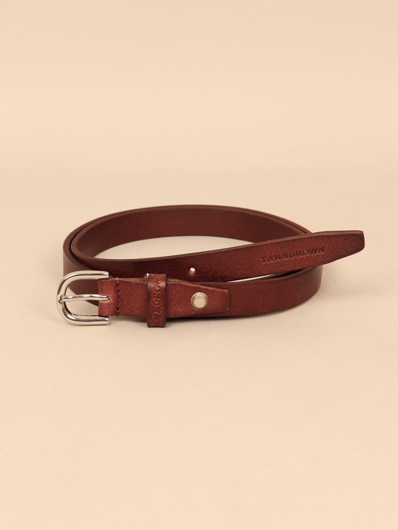 Ladies leather waist belt