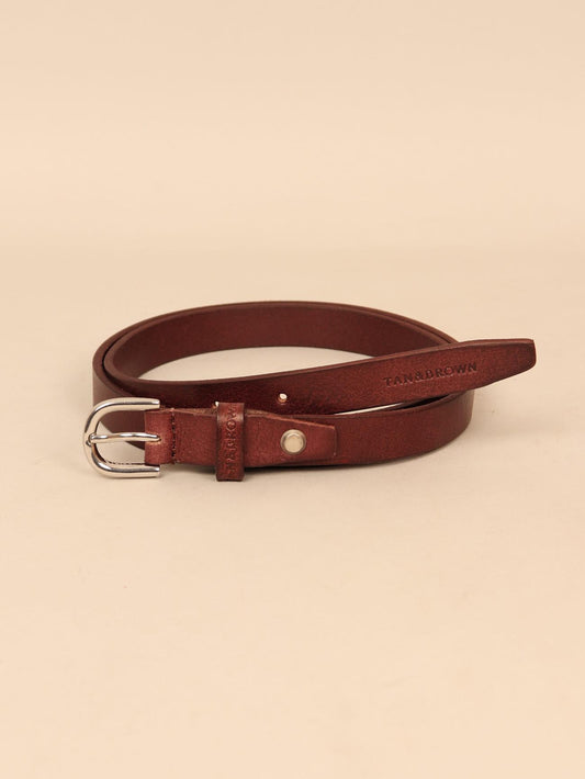 Ladies leather waist belt