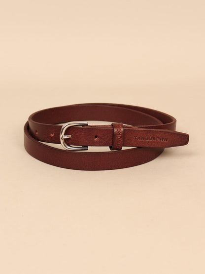 Ladies leather waist belt
