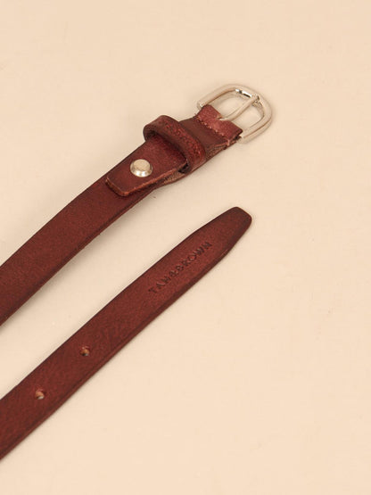 Ladies leather waist belt