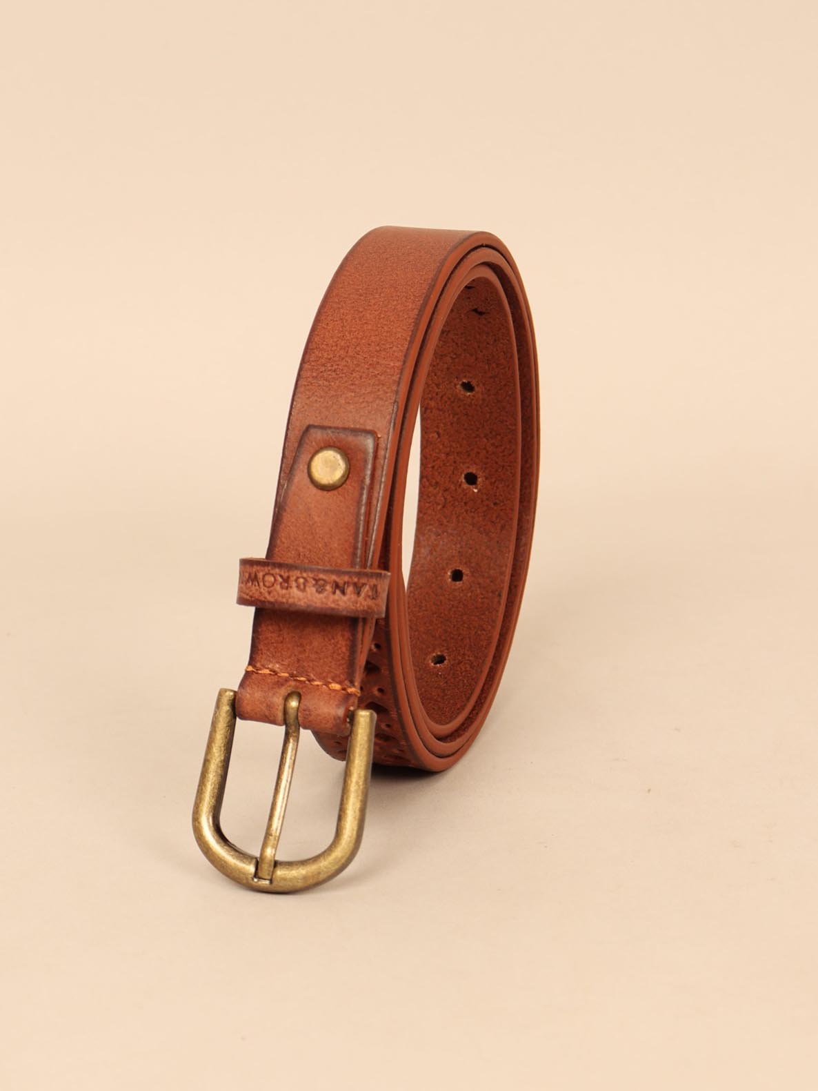 Ladies leather belt