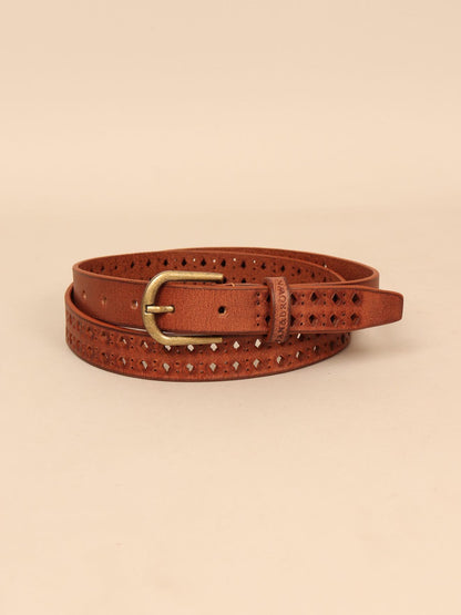 Ladies leather belt