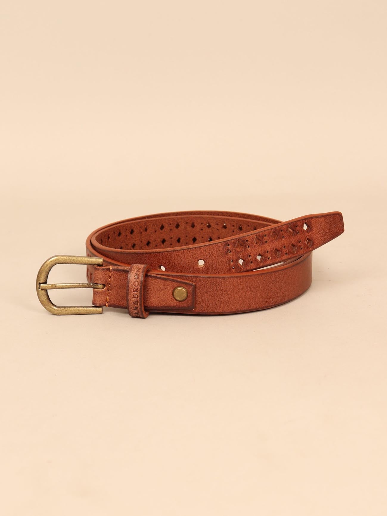 Ladies leather belt