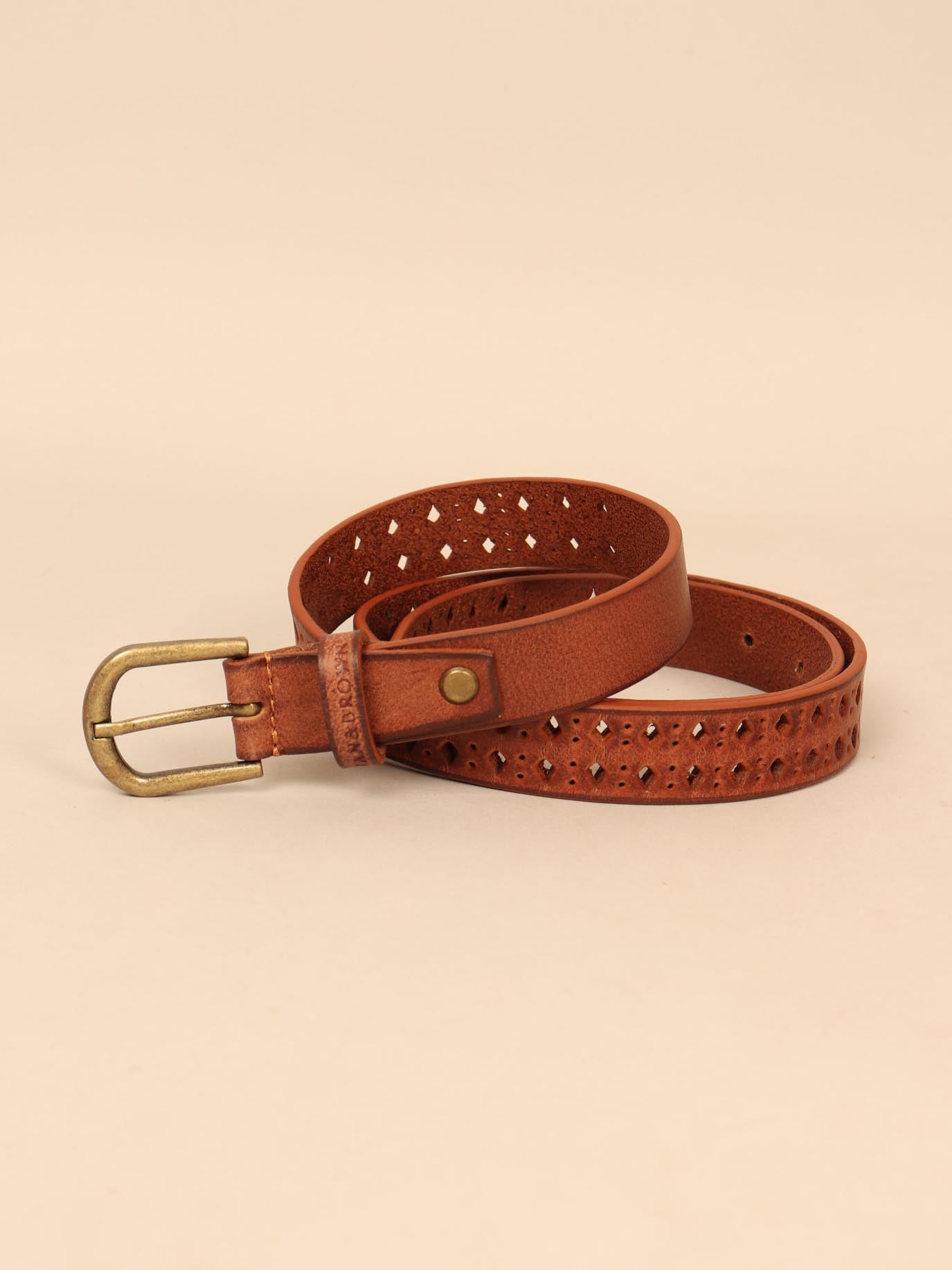 Ladies leather belt