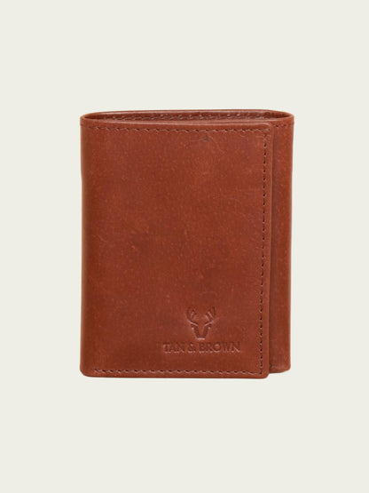 Genuine Leather RFID Trifold Wallet.