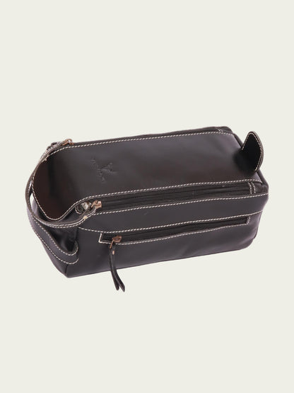Leather Travel Toiletry Bag