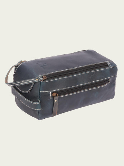 Leather Travel Toiletry Bag