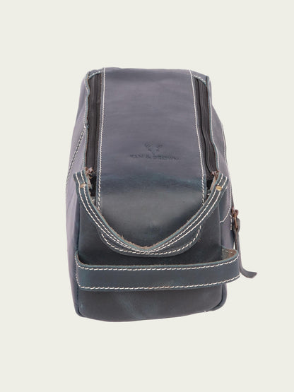 Leather Travel Toiletry Bag