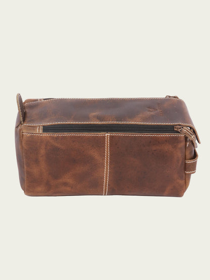 Leather Travel Toiletry Bag