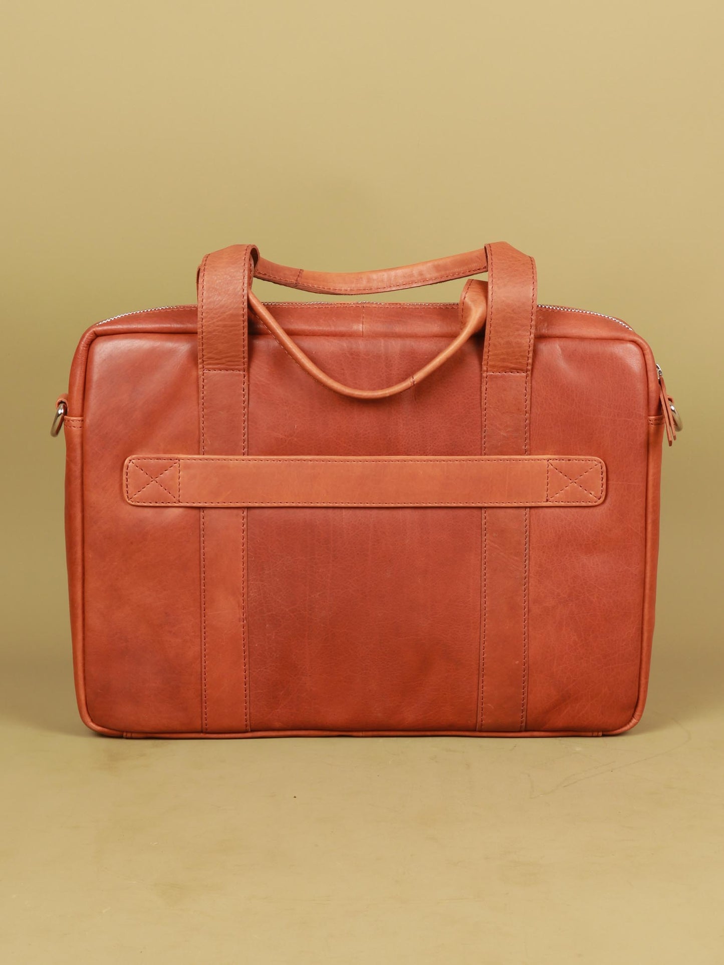 TAN & BROWN LAPTOP BAG