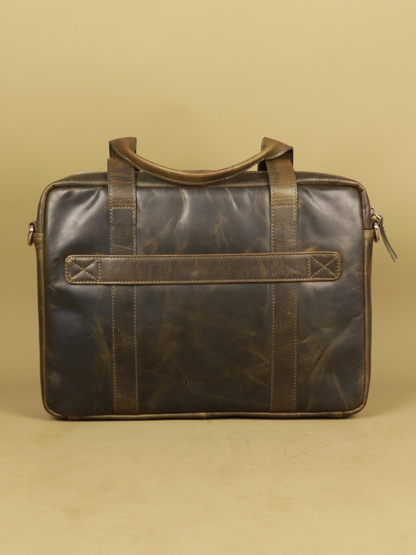 TAN & BROWN LAPTOP BAG