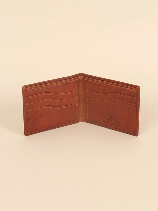 TAN & BROWN MEN'S WALLET