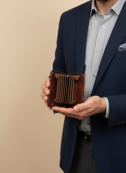 ZIP CLOSURE CARD HOLDER
