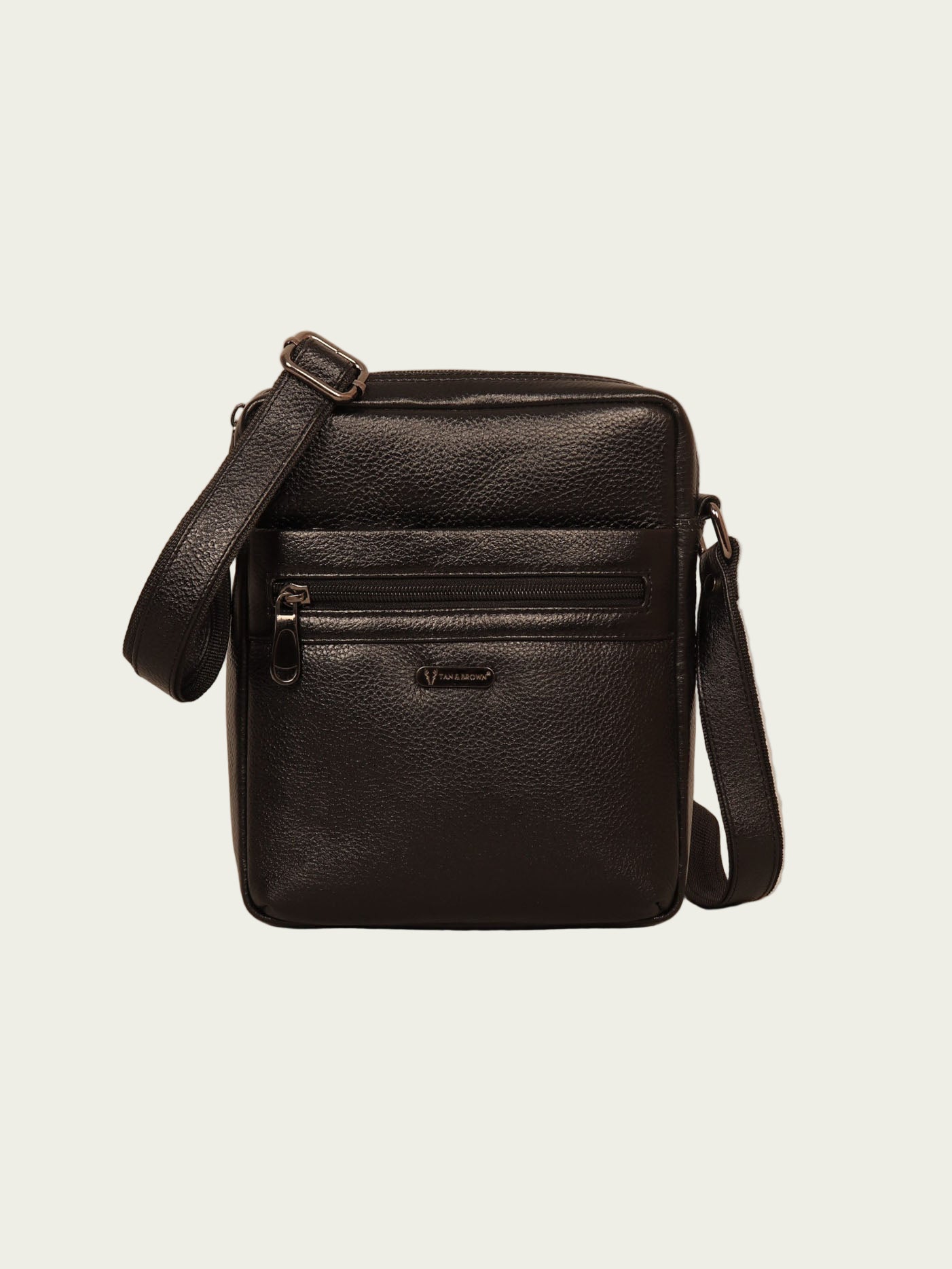 TAN & BROWN SLING BAG