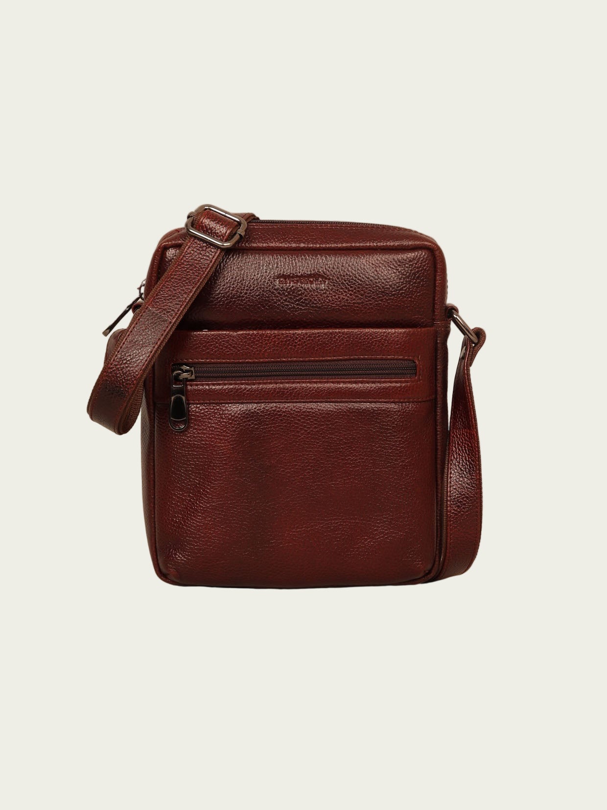 TAN & BROWN SLING BAG
