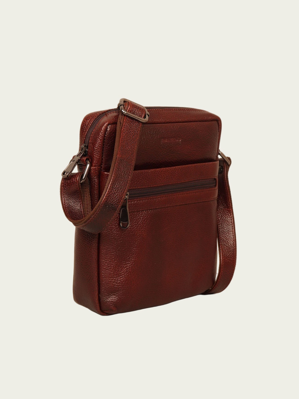 TAN & BROWN SLING BAG