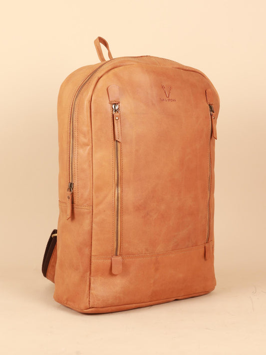 TAN & BROWN BACKPACK