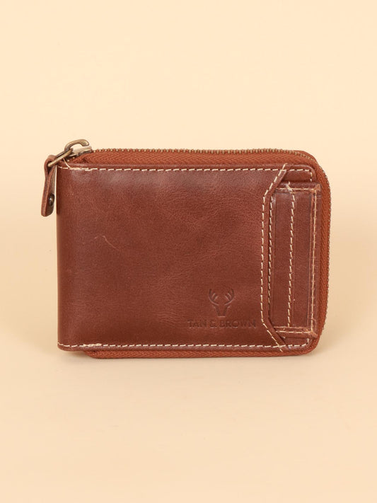 TAN & BROWN MEN'S WALLET