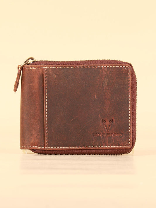 TAN & BROWN MEN'S WALLET