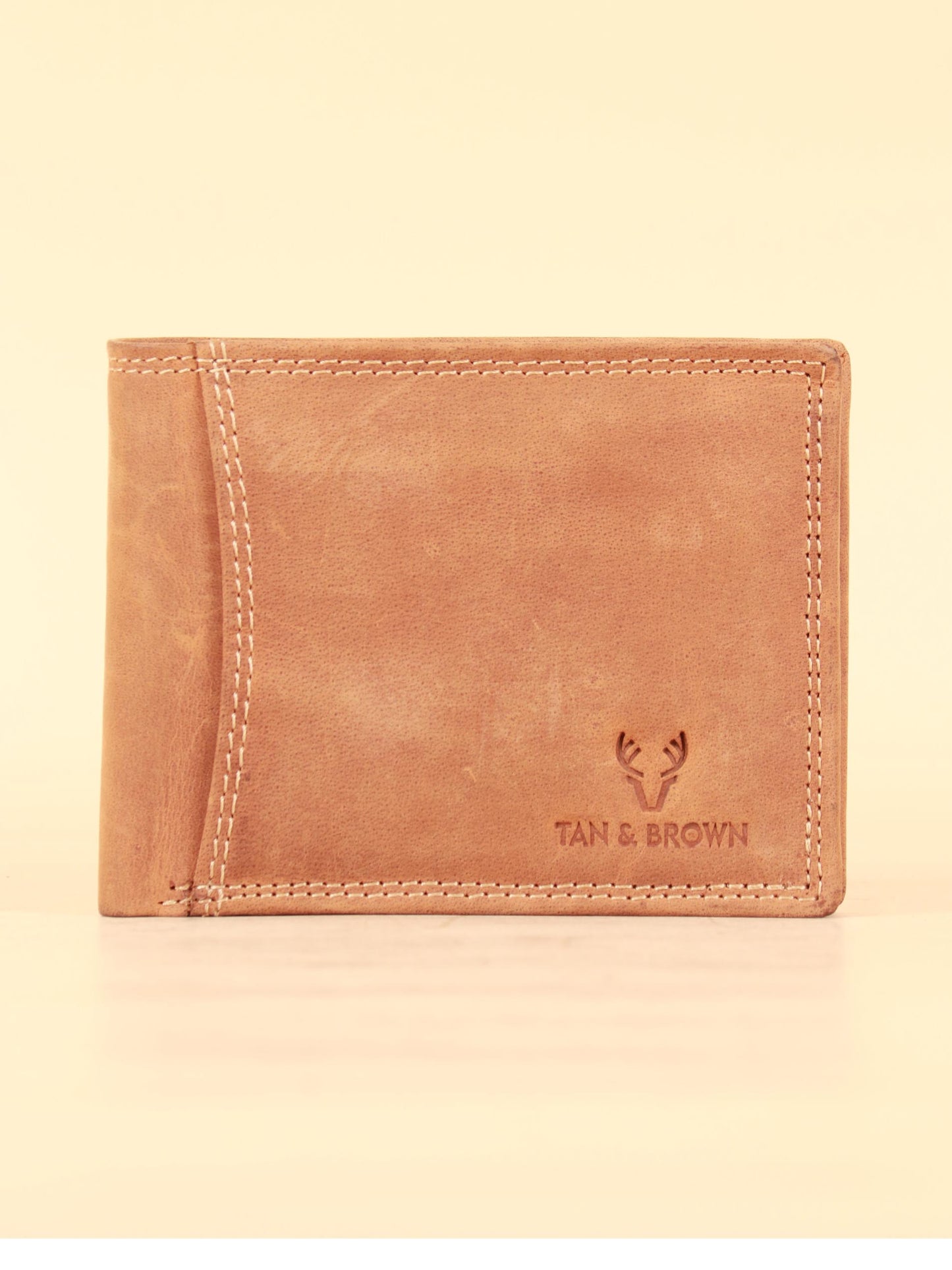 TAN & BROWN MEN'S WALLET
