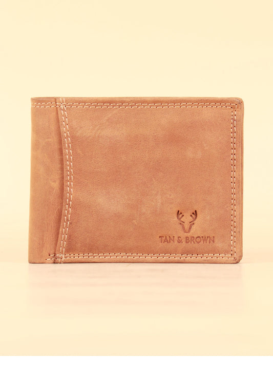 TAN & BROWN MEN'S WALLET