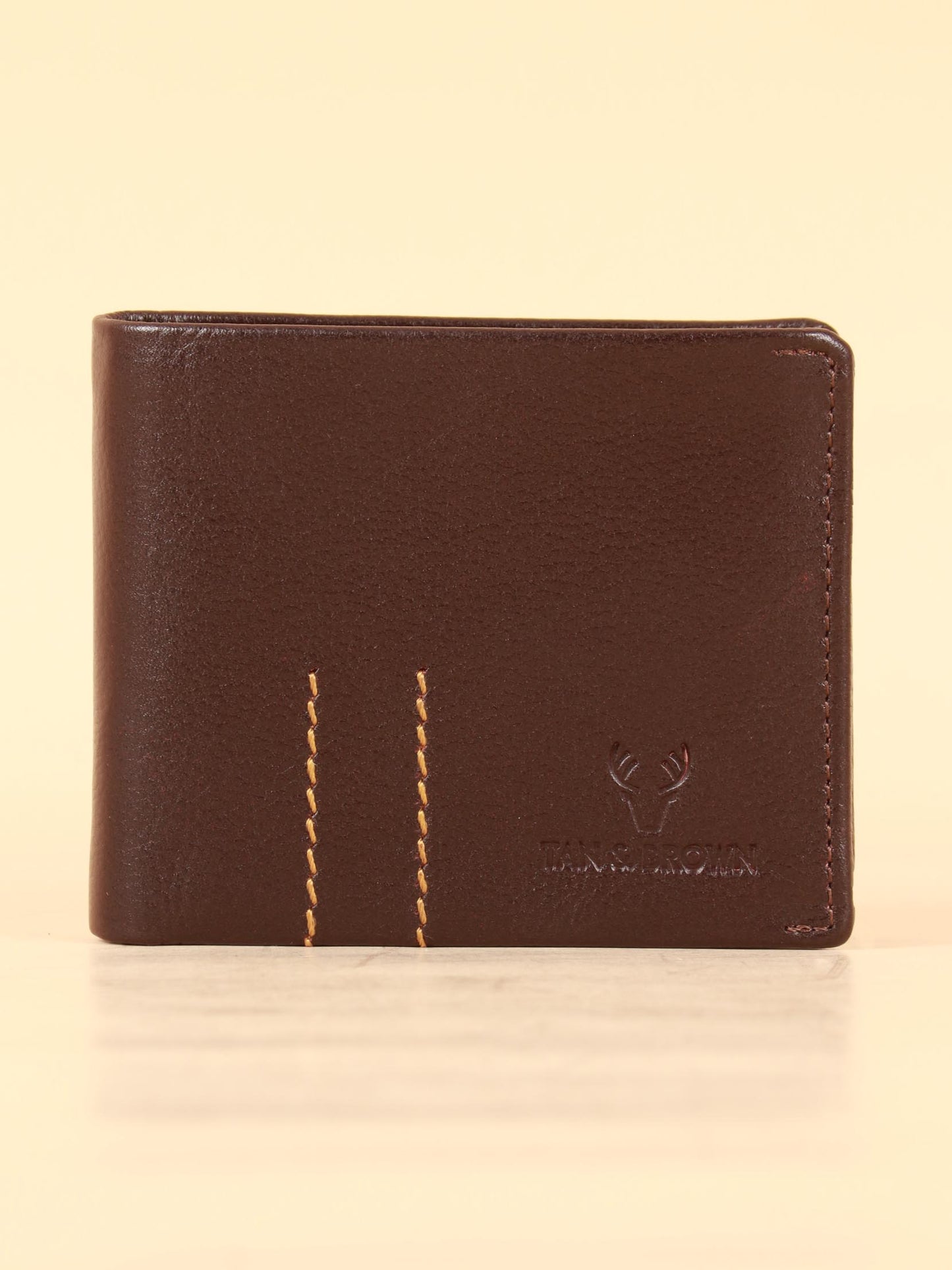TAN & BROWN MEN'S WALLET
