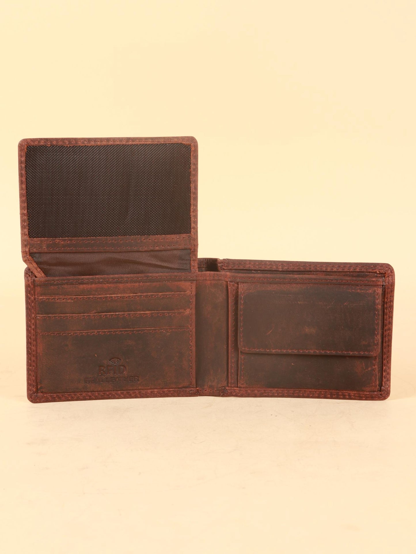TAN & BROWN MEN'S WALLET