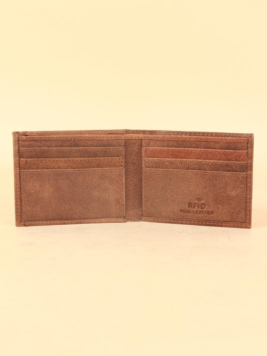 TAN & BROWN MEN'S WALLET