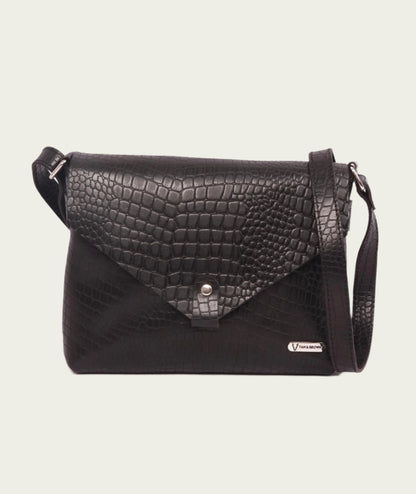 women's brown leather sling bag