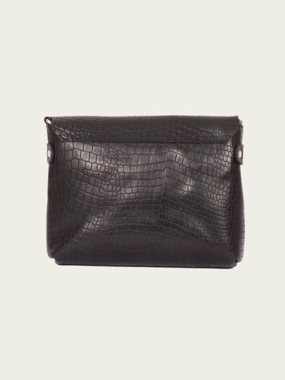 women's brown leather sling bag