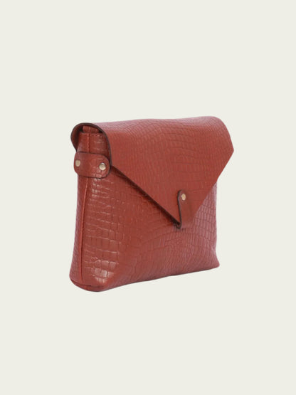 women's brown leather sling bag