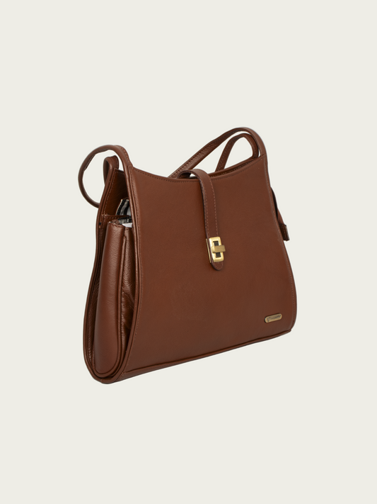Leather tote bag
