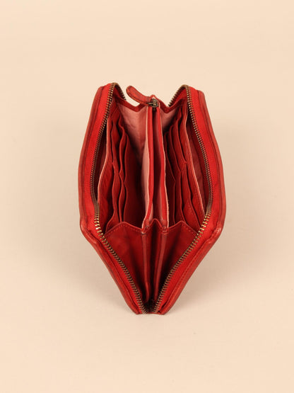 Leather wallet for women