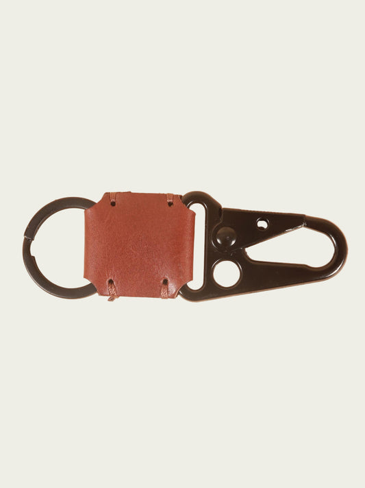 minimalist genuine leather keychain.