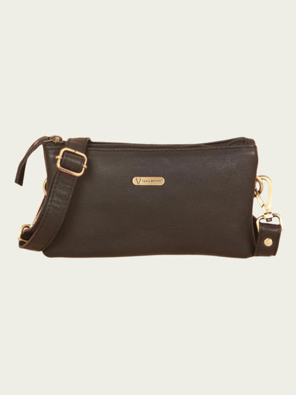 sling bag leather black