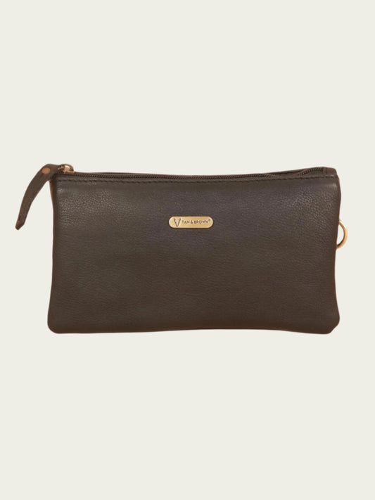 sling bag leather black