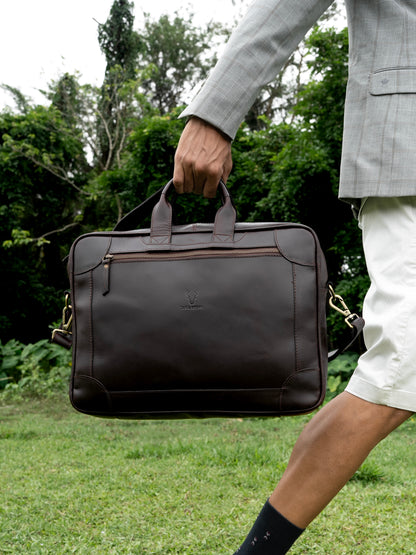 Office leather laptop bag 