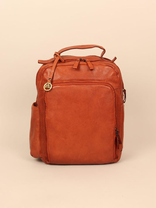 leather laptop backpack