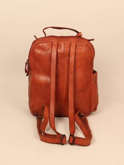 leather laptop backpack