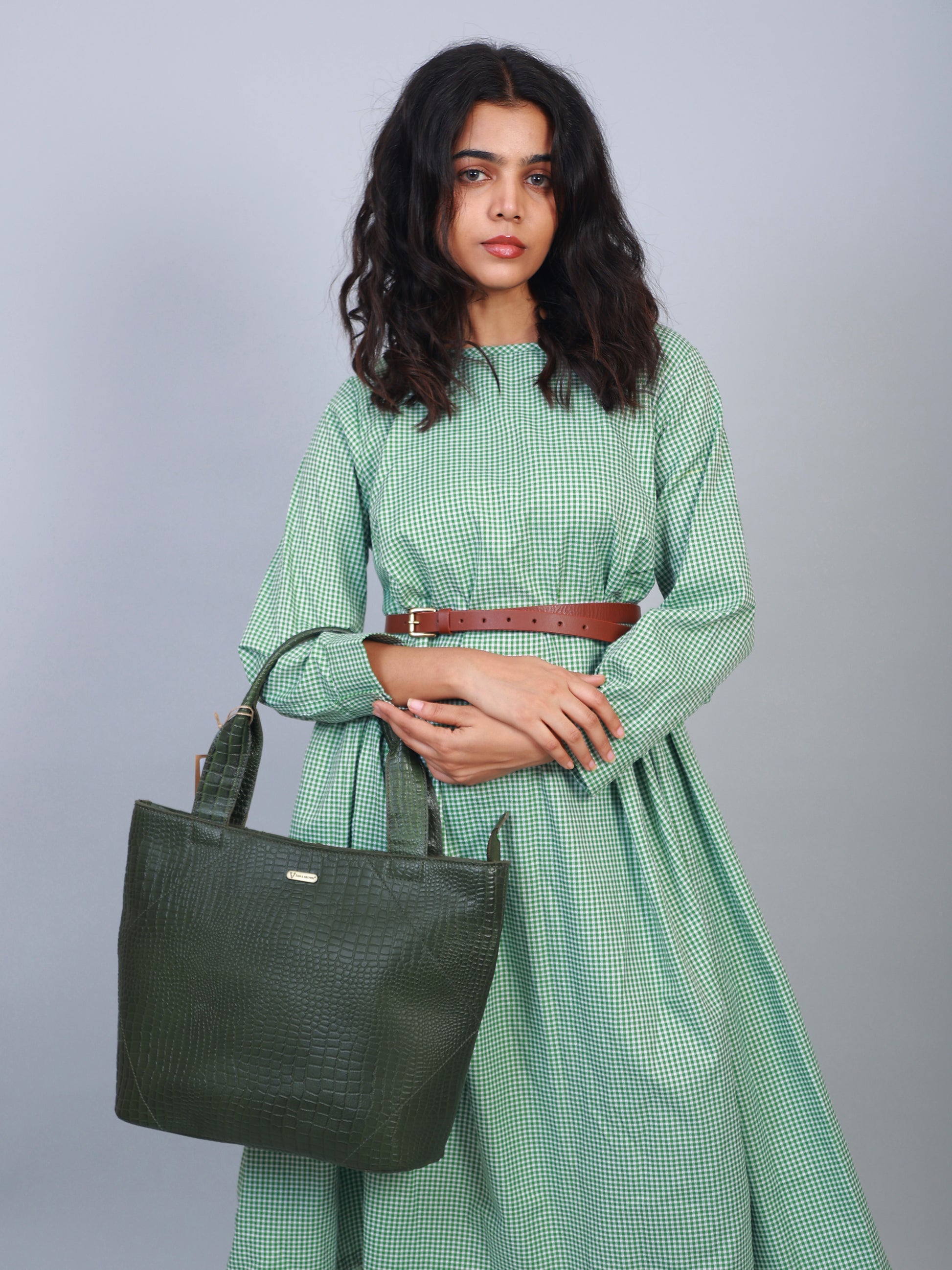 Leather handbag