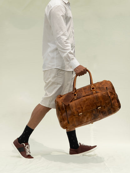 Large Leather Duffle Bag Mens