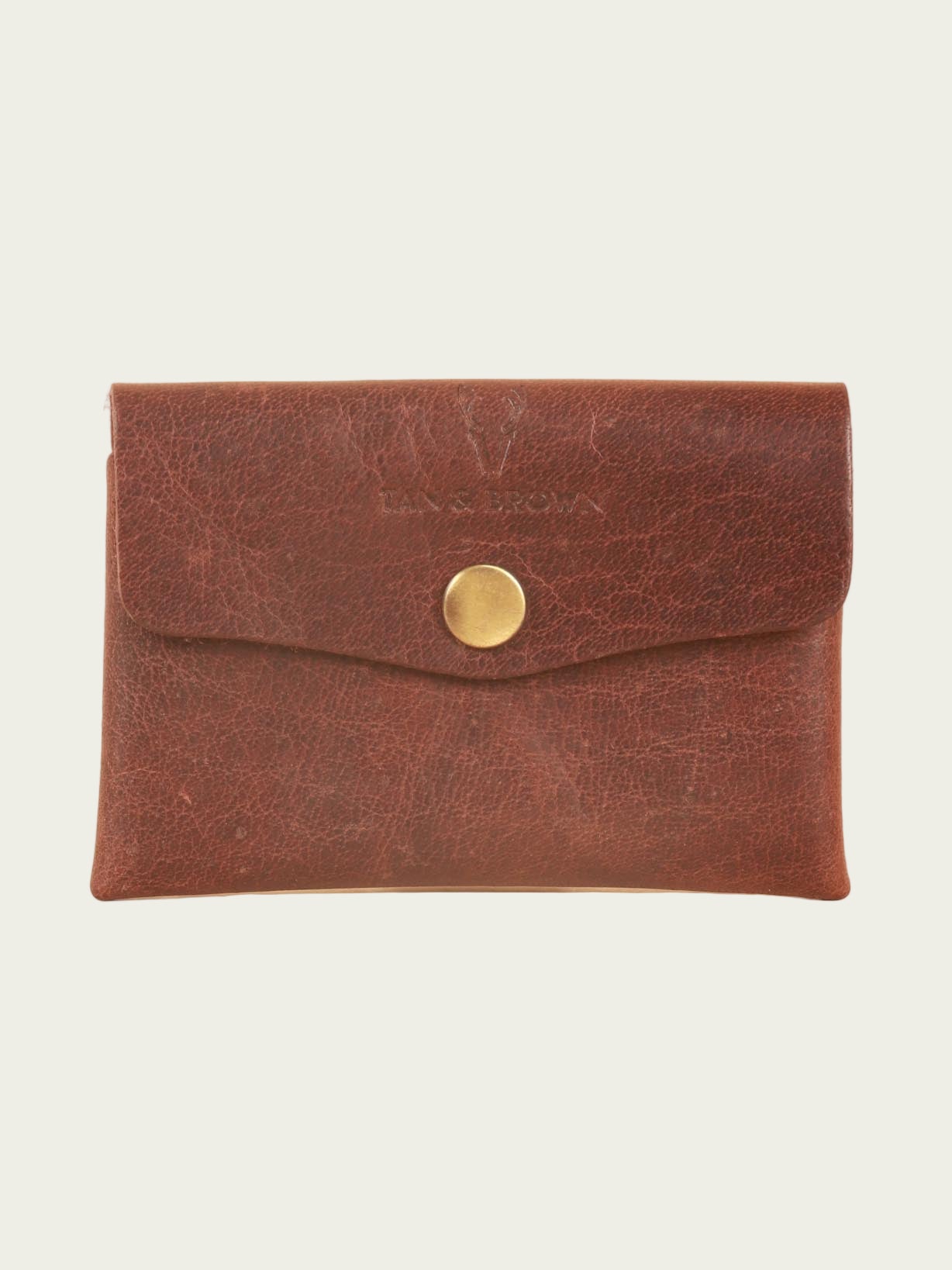 Genuine leather business card holder