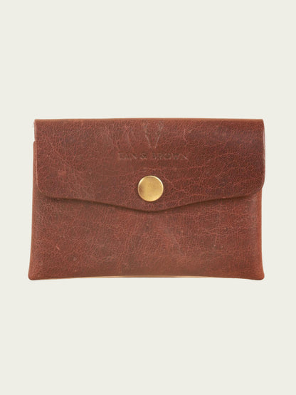 Genuine leather business card holder