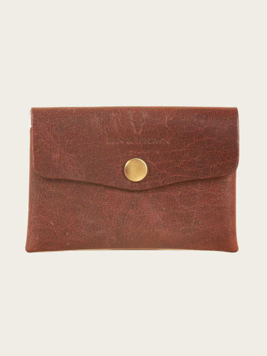 Genuine leather business card holder