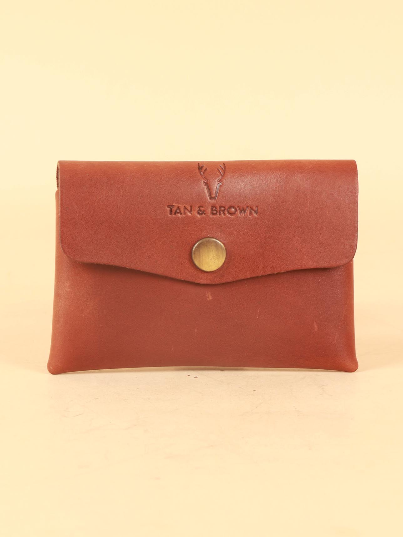 Genuine leather business card holder