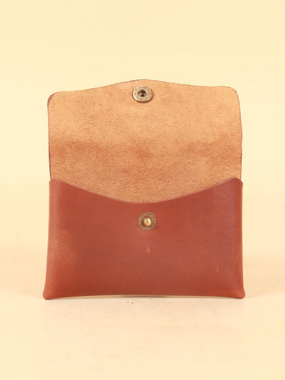 Genuine leather business card holder