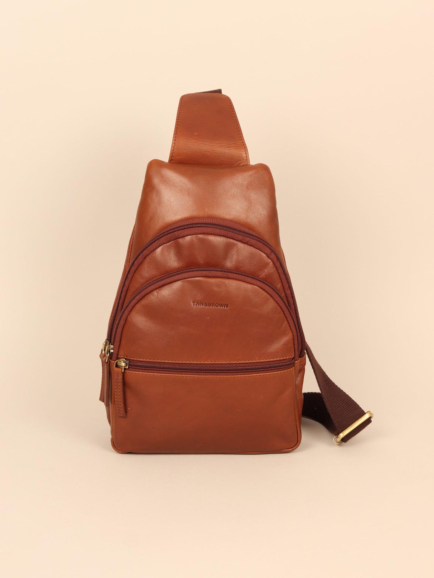 leather chest bag