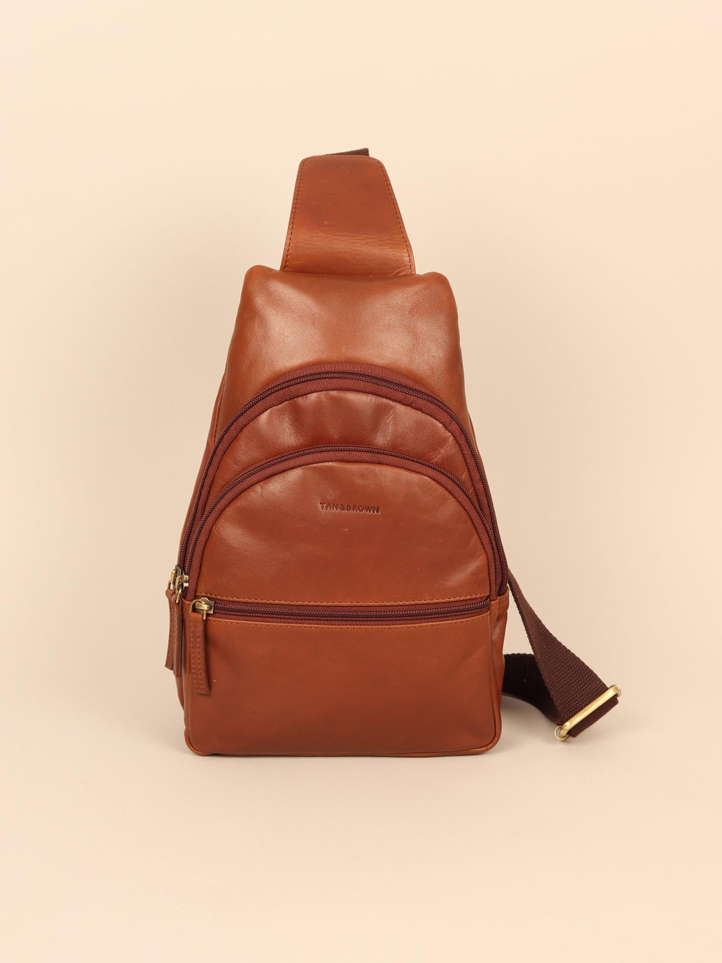 leather chest bag