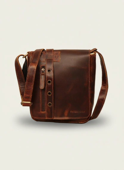 Leather Crossbody Messenger Bag