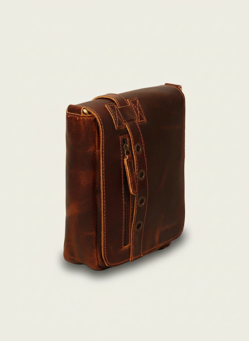 Leather Crossbody Messenger Bag